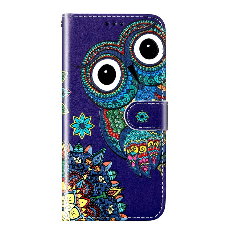 Capa para Moto G14 Azul com Cordão
 de Coruja