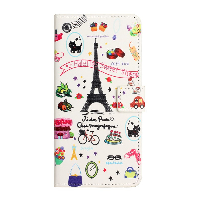 Capa para Moto G14 I Love Paris