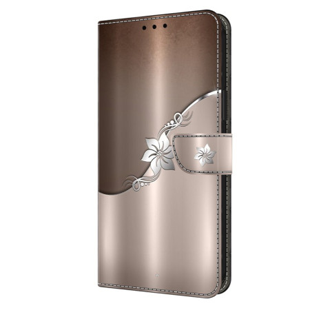 Capa Moto G14 Silver Flower