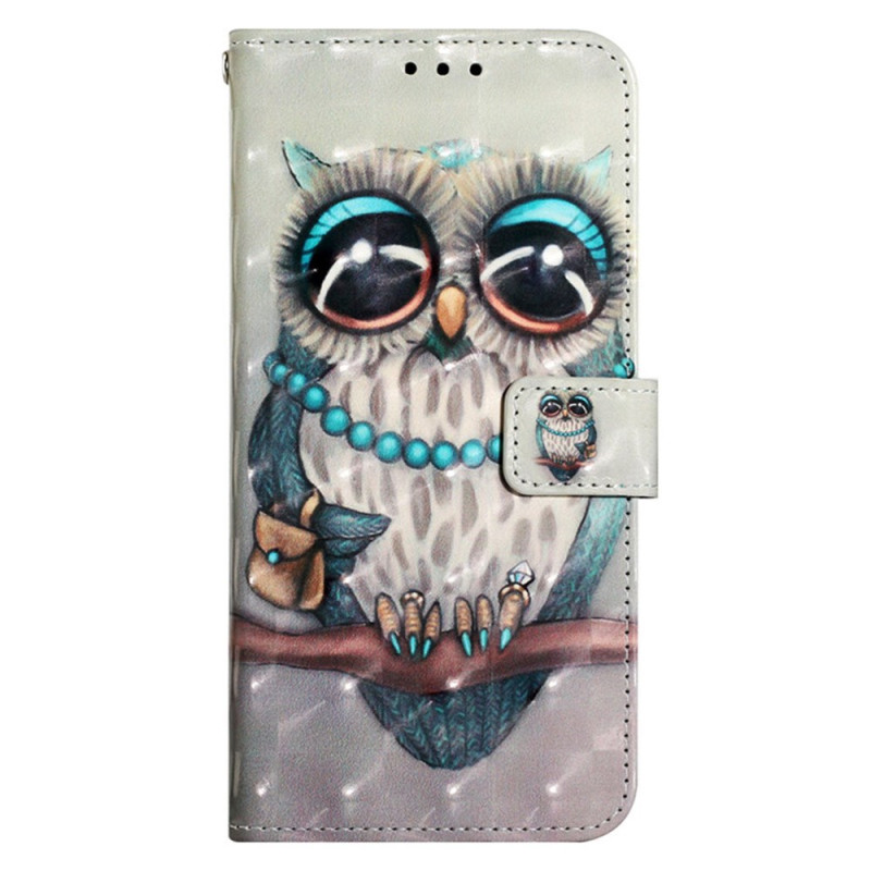 Capa para Samsung Galaxy S24 5G Cinzenta com Cordão
 de Coruja