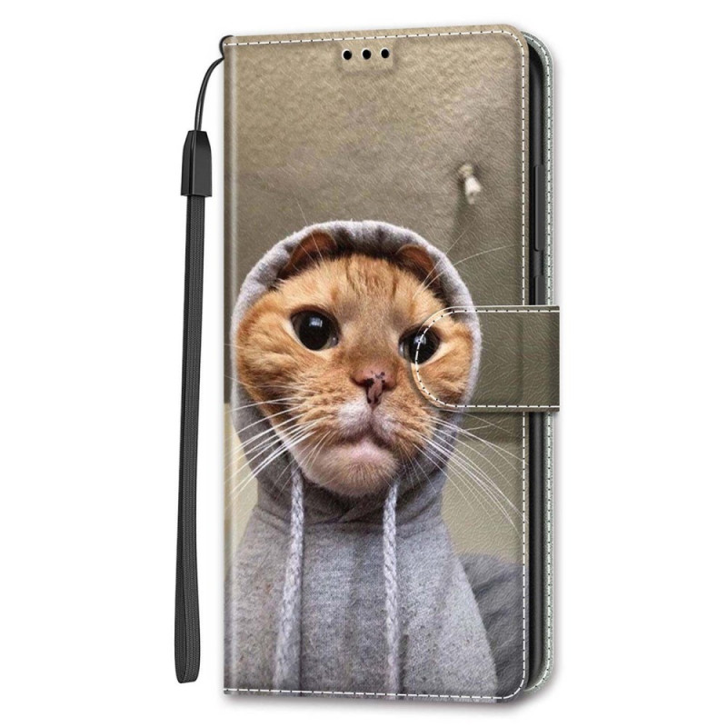 Capa para Samsung Galaxy S24 5G Yo Cat com cordão de segurança