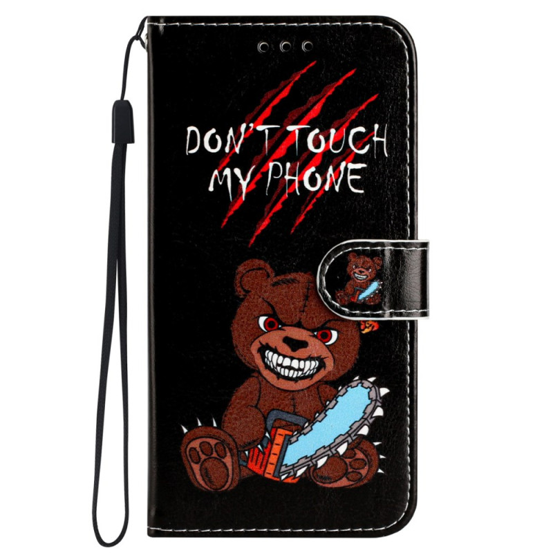 Capa com alça
 para Samsung Galaxy S24 5G Angry Bear