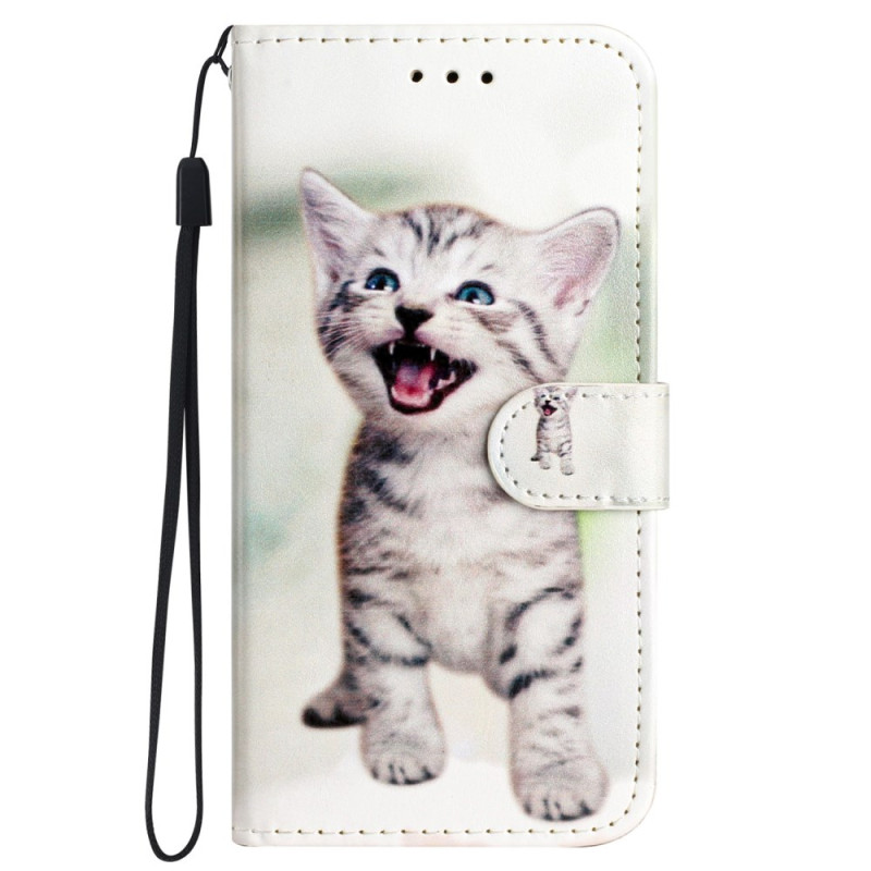 Capa com fita para Samsung Galaxy S24 5G Funny Kitten