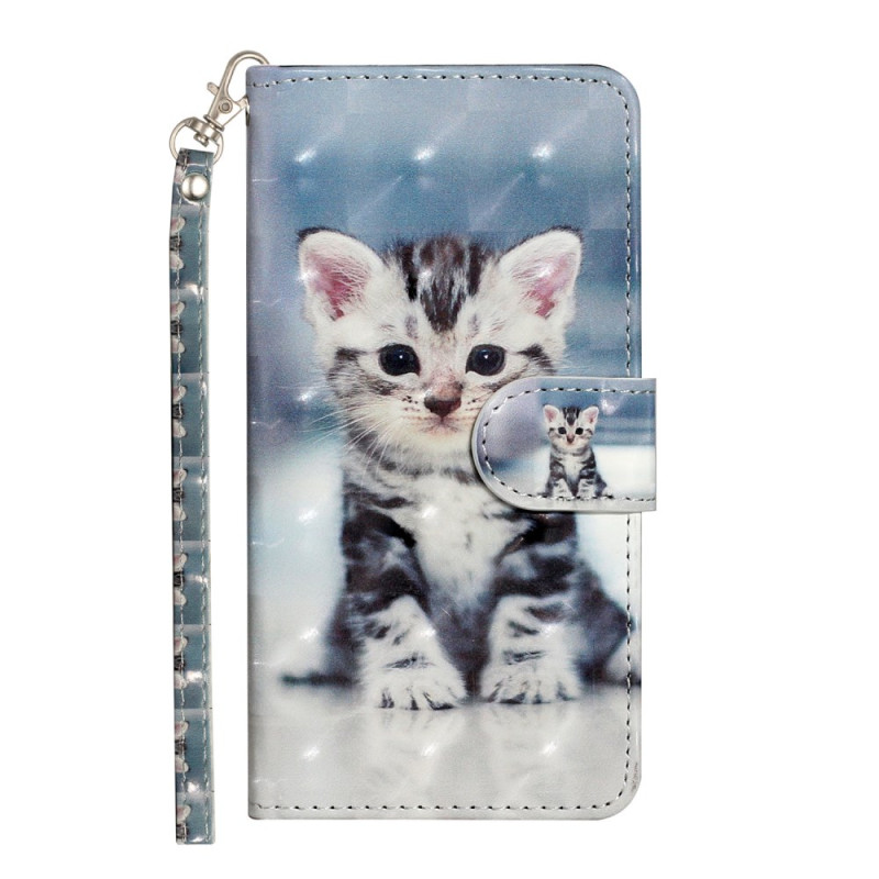 Capa para Samsung Galaxy S24 5G Kitten com correia