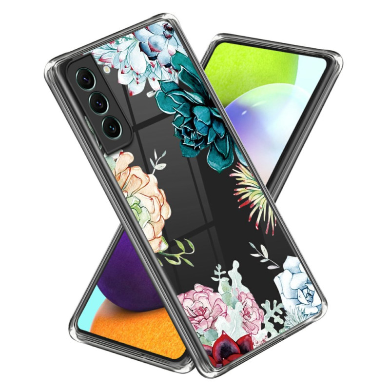 Capa floral transparente Samsung Galaxy S24 5G