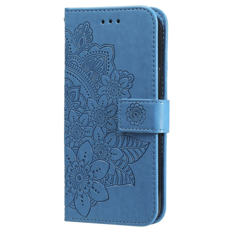 Capa para Samsung Galaxy S24 5G Mandala Floral com Cordão
