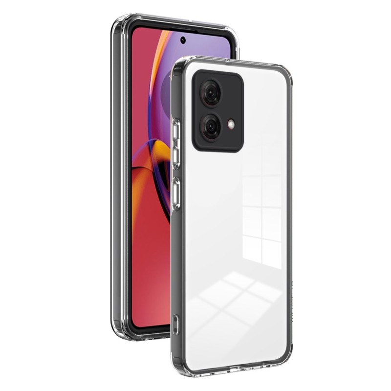 Capa transparente para Moto G84 5G Bordos coloridos