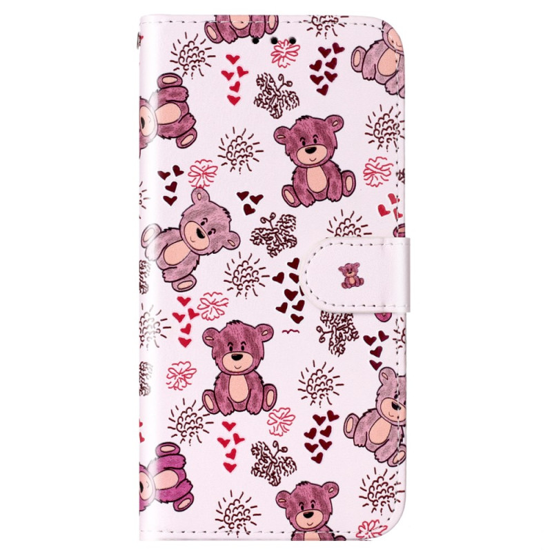 Capa de ursinho de peluche para Moto G54 5G