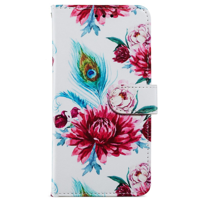 Moto G54 5G Cordão
 de proteção Flores de pavão