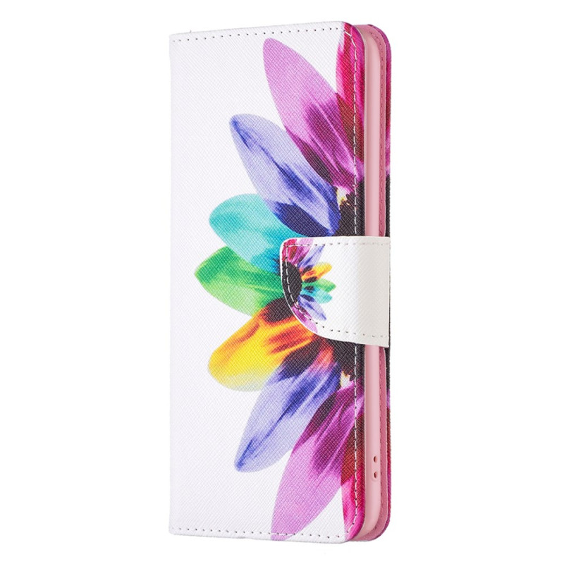 Capa de flores em aguarela para Moto G54 5G