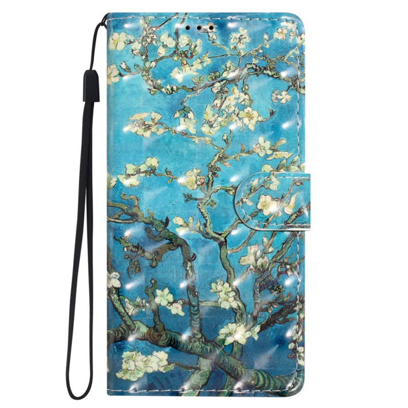 Xiaomi Redmi 13C / Poco C65 Capa com alça de flor de damasco