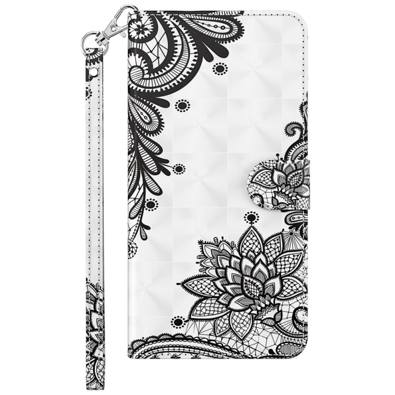 Xiaomi Redmi 13C / Poco C65 Capa com fita floral em renda