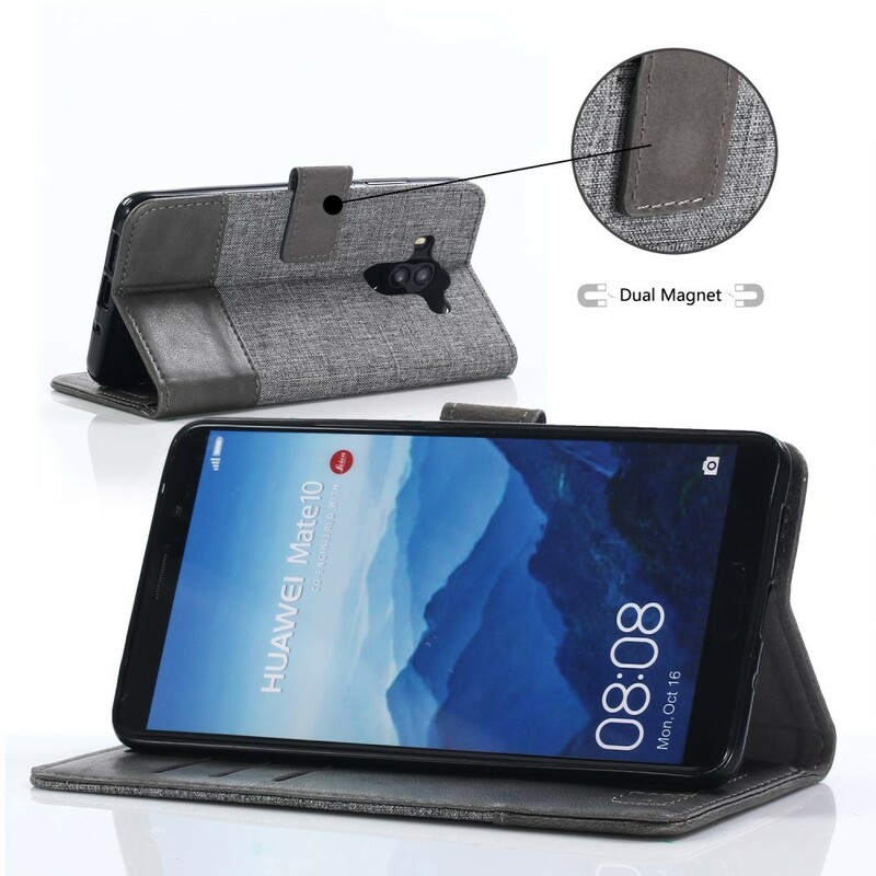 Huawei Mate 10 Pro Case Muxma Tecido e Efeito Couro Huawei Mate 10 Pro Case Muxma Tecido e Efeito Couro