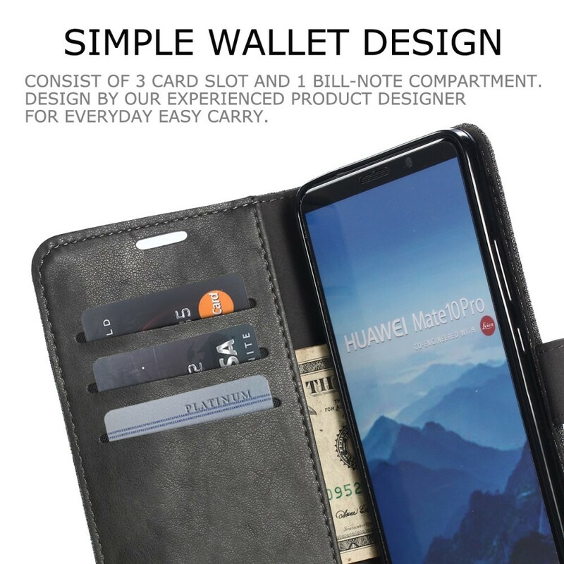 Huawei Mate 10 Pro Case Muxma Tecido e Efeito Couro Huawei Mate 10 Pro Case Muxma Tecido e Efeito Couro
