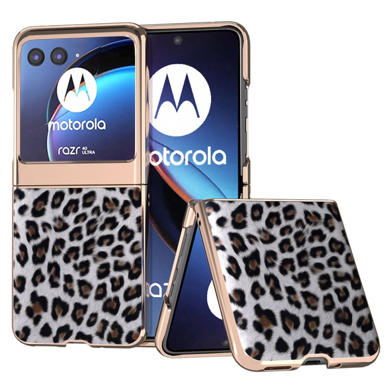 Capa Motorola Razr 40 Ultra Efeito Leopardo