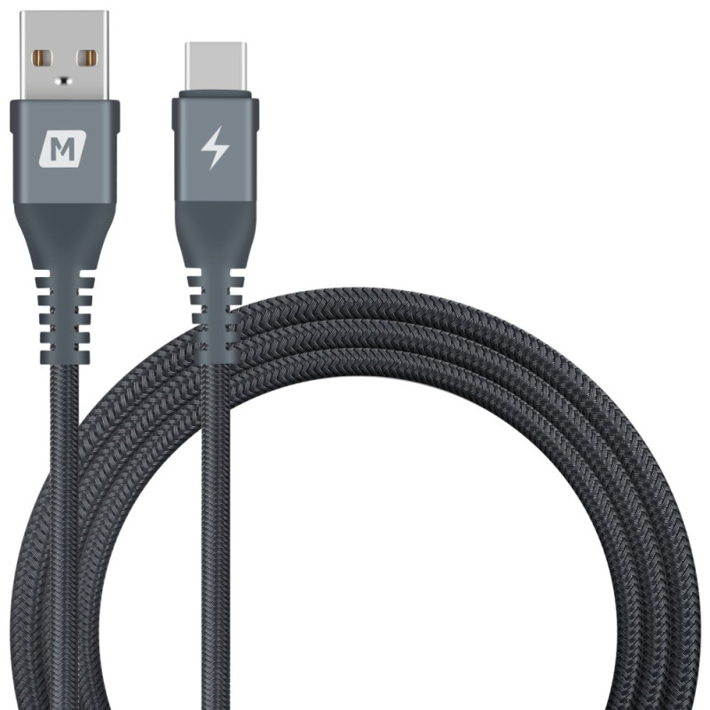 Cabo de carregamento e sincronização MOMAX USB-C para USB-A de 1,2 m