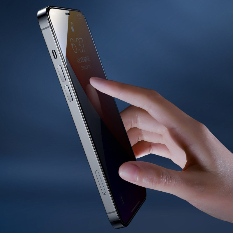 Proteção de vidro temperado resistente da Spion para o ecrã do iPhone 12 Pro Max JOYROOM
