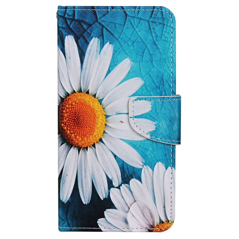 Capa para Samsung Galaxy S24 Plus 5G com fita de crisântemo grande