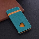 Samsung Galaxy S9 Capa de tecido e efeito pele com alça Samsung Galaxy S9 Capa de tecido e efeito pele com alça