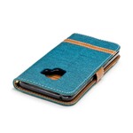 Samsung Galaxy S9 Capa de tecido e efeito pele com alça Samsung Galaxy S9 Capa de tecido e efeito pele com alça