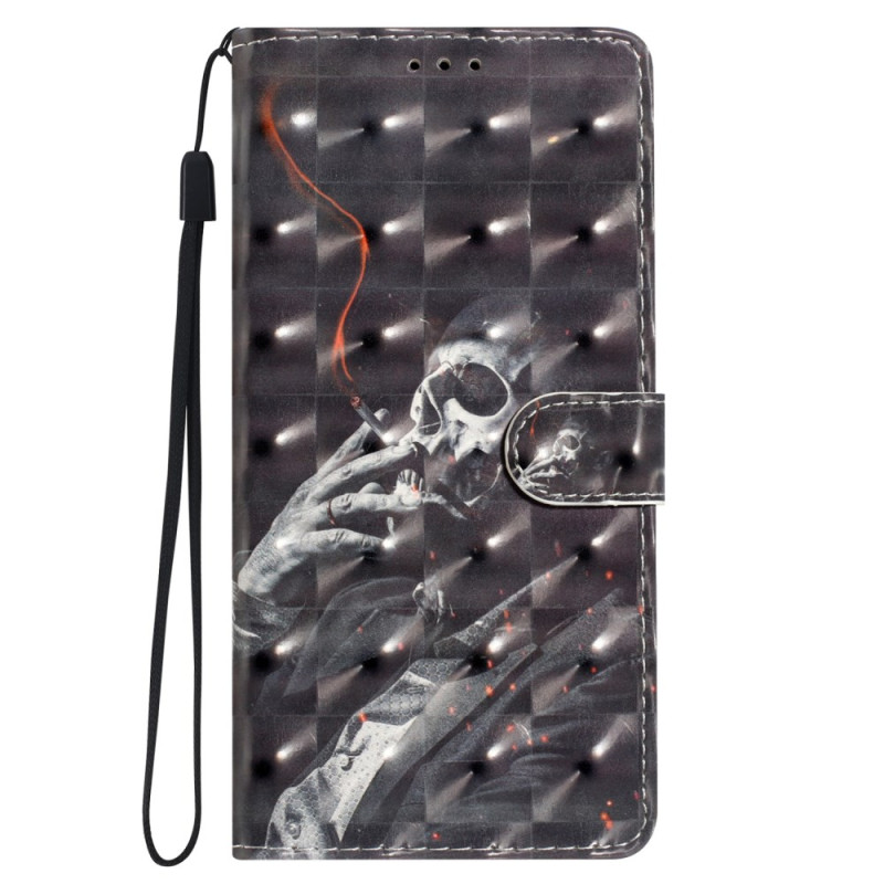 Capa para Samsung Galaxy S24 Plus 5G Smoking Skeleton Strap