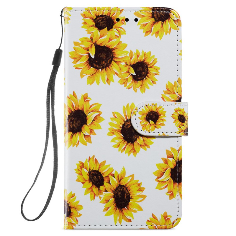 Capa com fita para Samsung Galaxy S24 Plus 5G Sunflowers