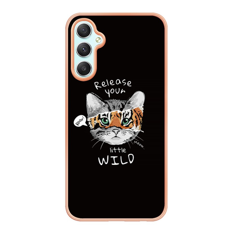 Capa para Samsung Galaxy A25 5G Padrão gato / tigre