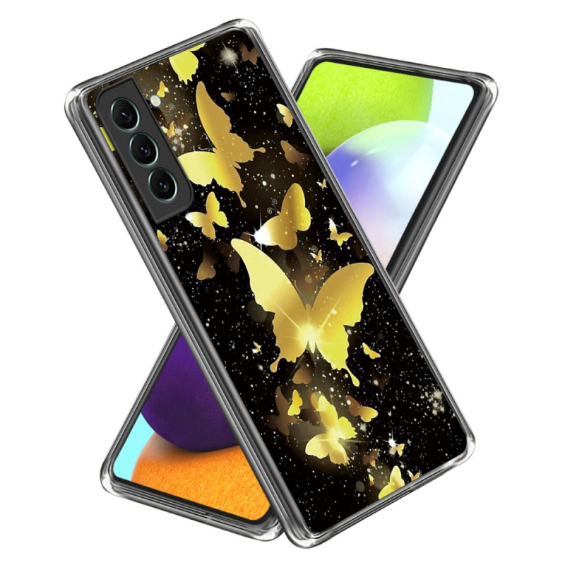 Capa para Samsung Galaxy S24 Plus 5G Gold Butterflies
