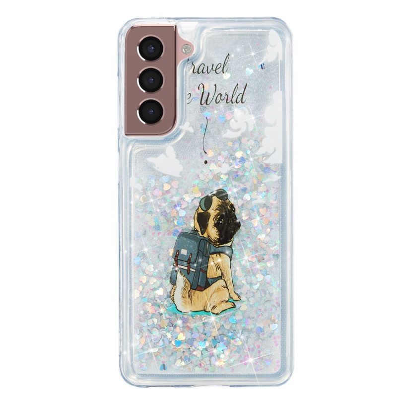 Capa para cão Samsung Galaxy S24 Plus 5G Liquid Glitter