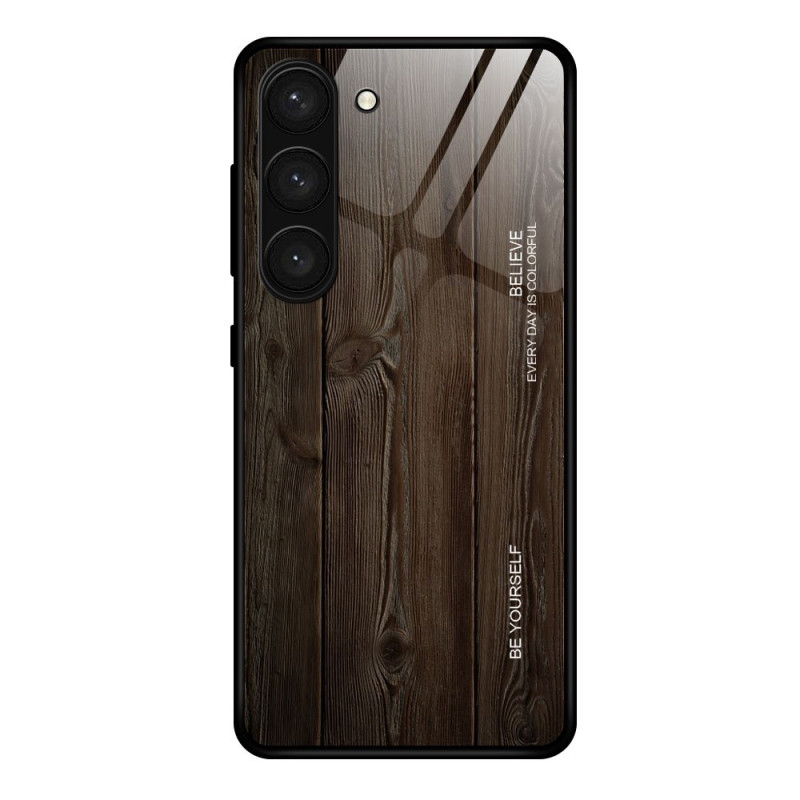 Samsung Galaxy S24 Plus 5G Capa de vidro de madeira dura