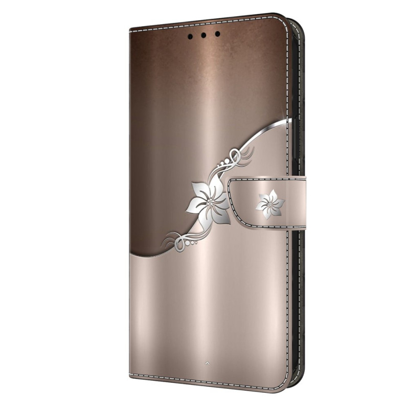 Housse Samsung Galaxy S24 Ultra 5G Fleur Argentée
