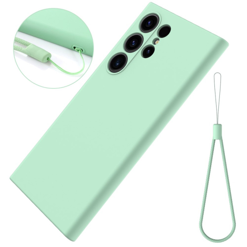 Coque Samsung Galaxy S24 Silicone Liquide à Lanière