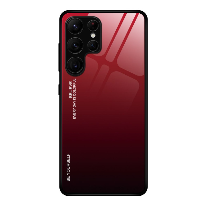 Capa de vidro temperado para Samsung Galaxy S24 Ultra 5G Seja você mesmo