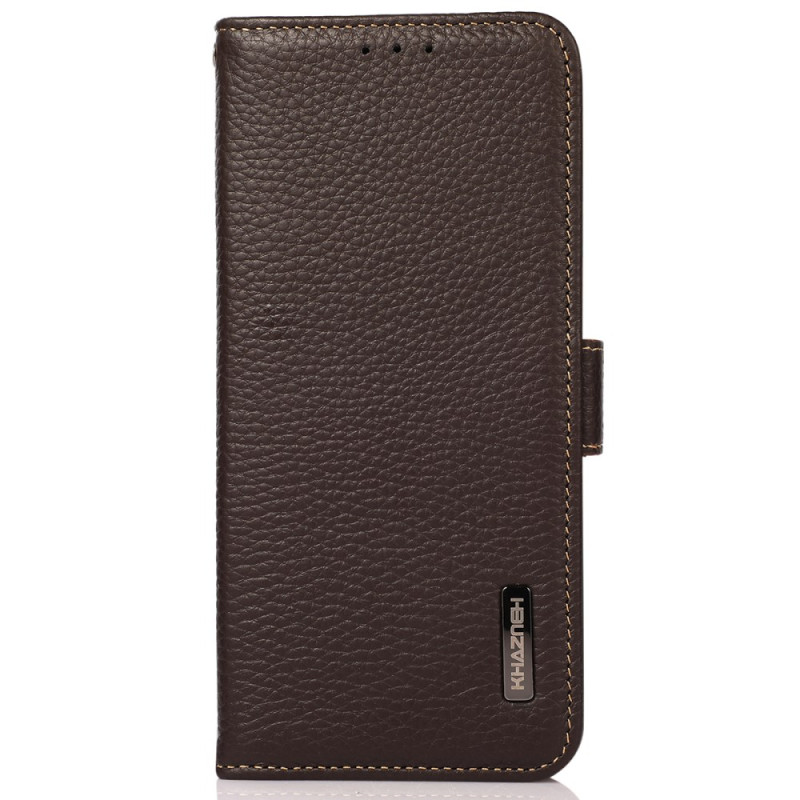 Capa de couro para Samsung Galaxy S24 Ultra 5G Litchi KHAZNEH