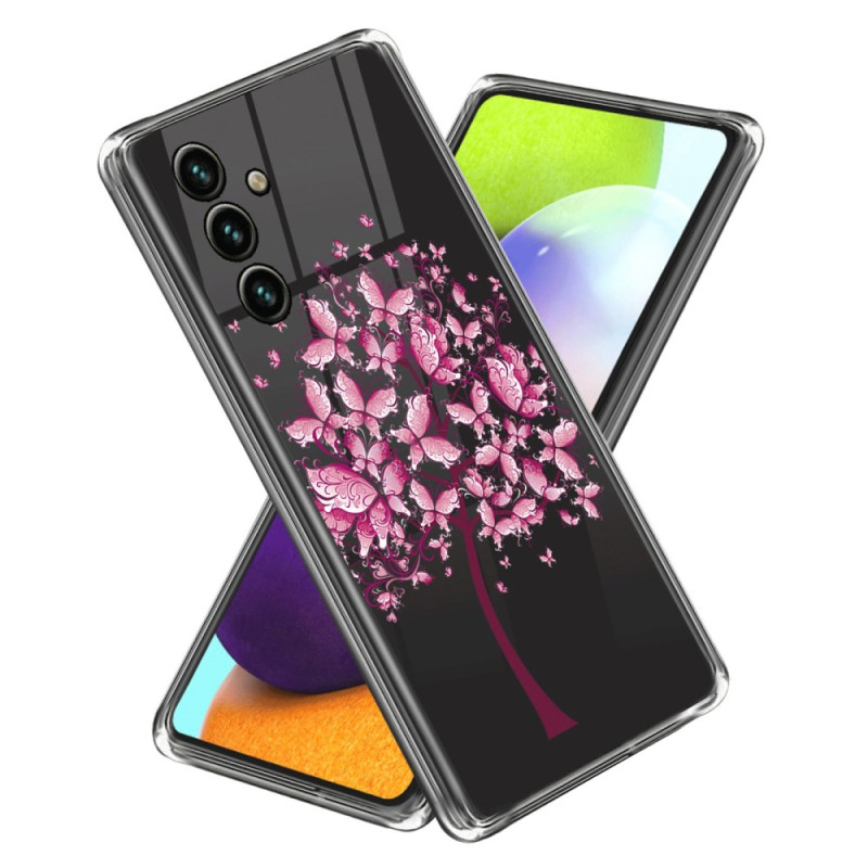 Capa de flores cor-de-rosa para Samsung Galaxy A25 5G