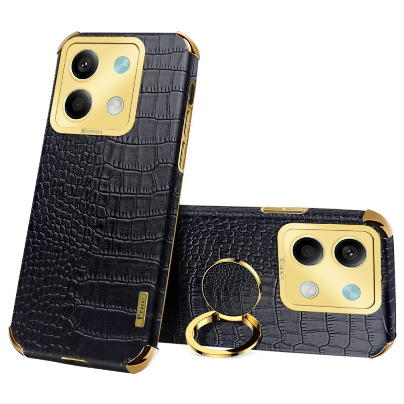 Capa estilo crocodilo Xiaomi Redmi Note 13 5G com anel de suporte