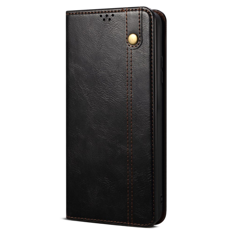 Capa flip Xiaomi Redmi Note 13 5G em pele sintética encerada