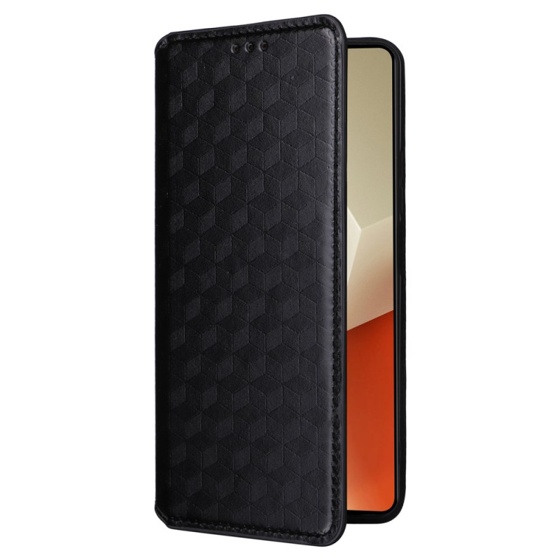 Capa Flip Cover Xiaomi Redmi Note 13 5G Cubos 3D