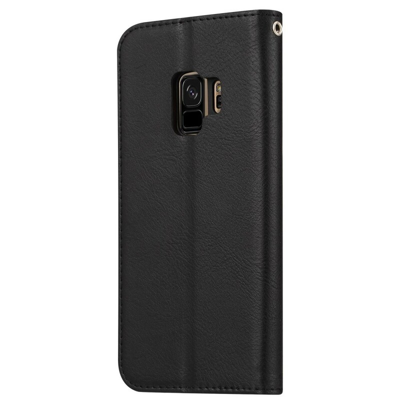 Capa Flip Cover Samsung Galaxy S9 Capa de cartão de couro