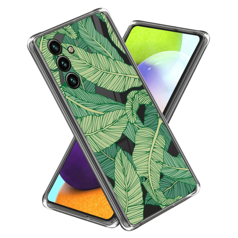 Capa para Samsung Galaxy A05s Folhas verdes