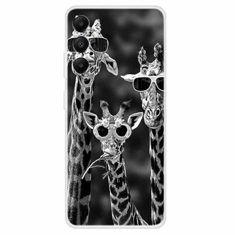 Capa Samsung Galaxy A05s Girafas com óculos de sol