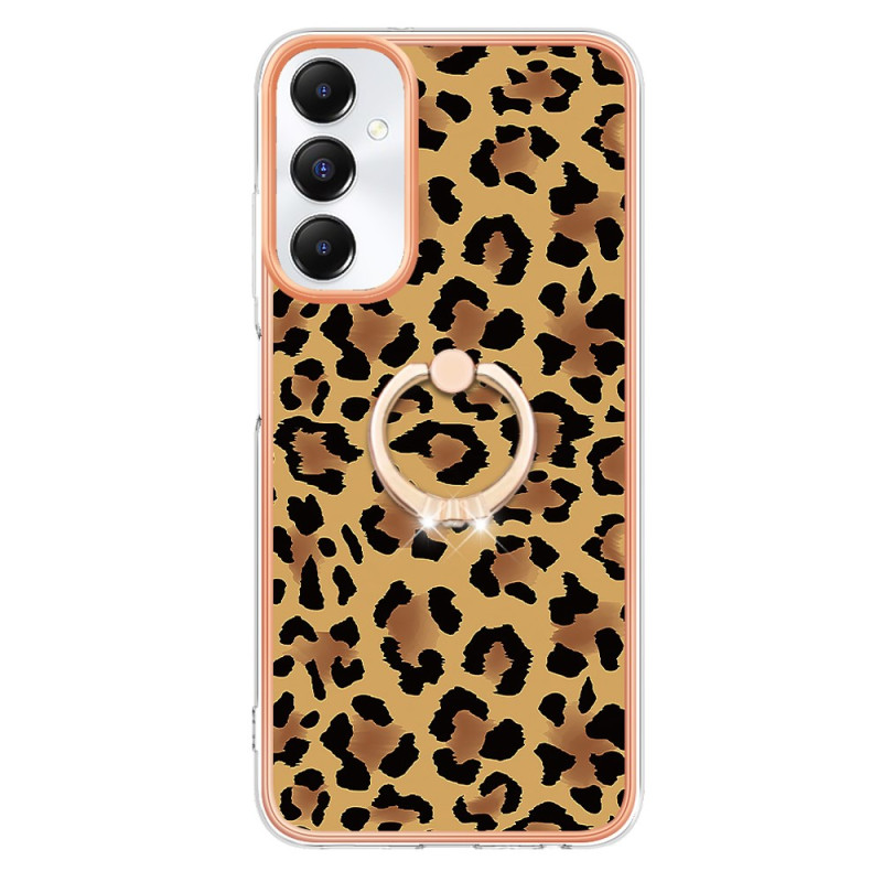 Capa para Samsung Galaxy A05s Suporte com anel com impressão de leopardo