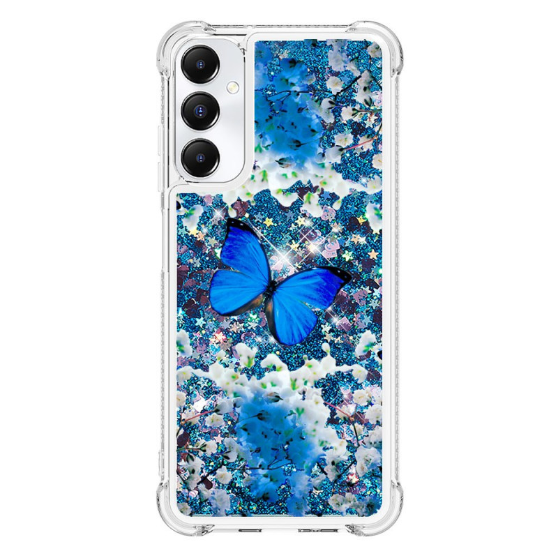 Capa borboleta azul brilhante para Samsung Galaxy A05s
