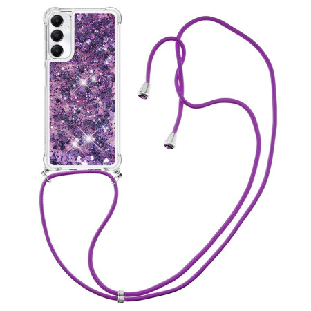 Capa com cordão brilhante...