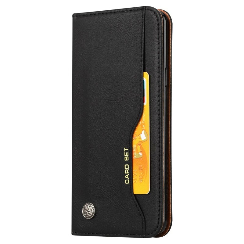 Samsung Galaxy S9 Plus Capa de cartão com tampa flip de couro