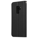 Samsung Galaxy S9 Plus Capa de cartão com capa flip de couro