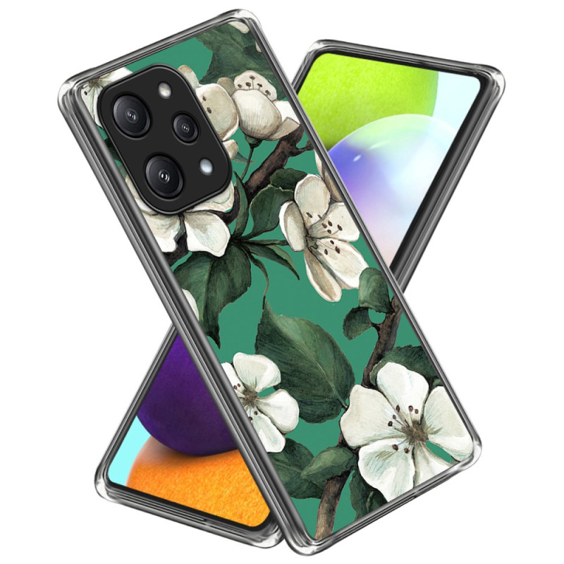 Capa Xiaomi Redmi 12 5G / Poco M6 Pro 5G - Flores brancas