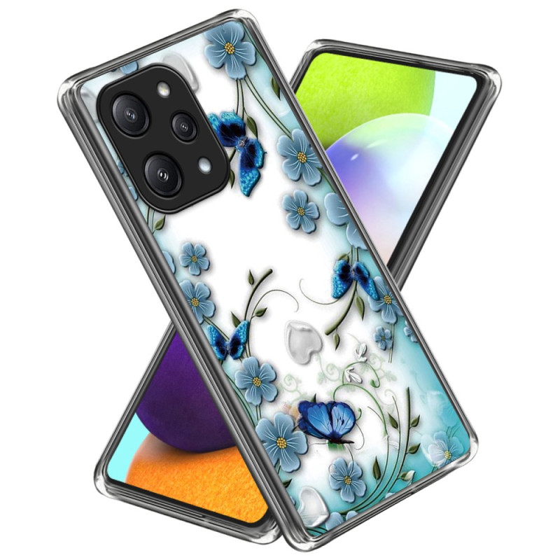 Capa Xiaomi Redmi 12 5G / Poco M6 Pro 5G Borboletas e Flores