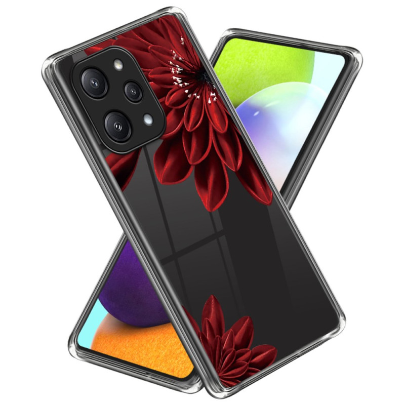 Capa Xiaomi Redmi 12 5G / Poco M6 Pro 5G Flores vermelhas