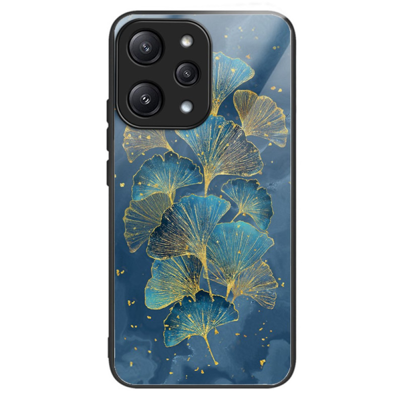 Capa Xiaomi Redmi 12 5G / Poco M6 Pro 5G Vidro temperado Folhas de Ginkgo